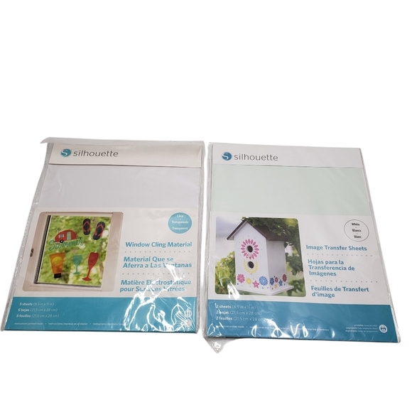 New Silhouette Window Cling Material & Image Transfer Sheets Arts & Crafts - Picture 13 of 13